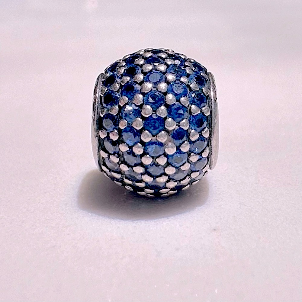 Pandora (Retired) Blue Pave Lights Charm #791051NCB